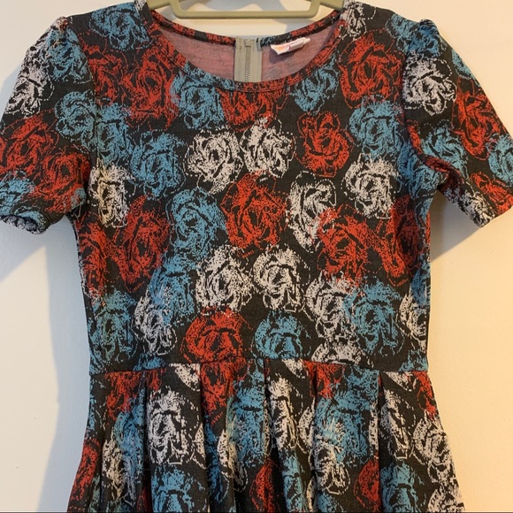Lularoe Amelia Floral Dress Size Small - Picture 4 of 8